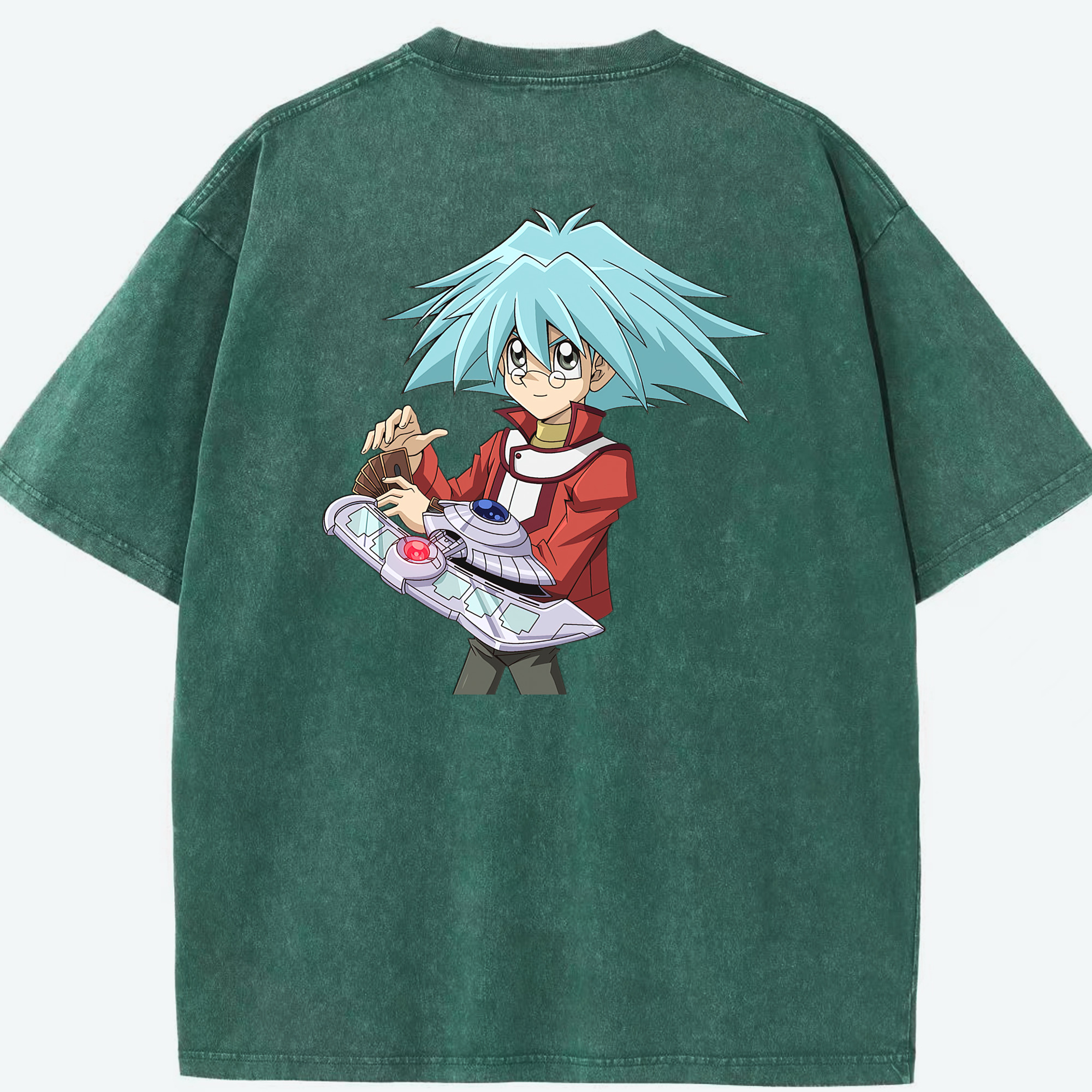 （画像用） 遊☆戯☆王 Yu-Gi-Oh! 綿100% ヴィンテージ風 半袖Tシャツ（背面プリント）